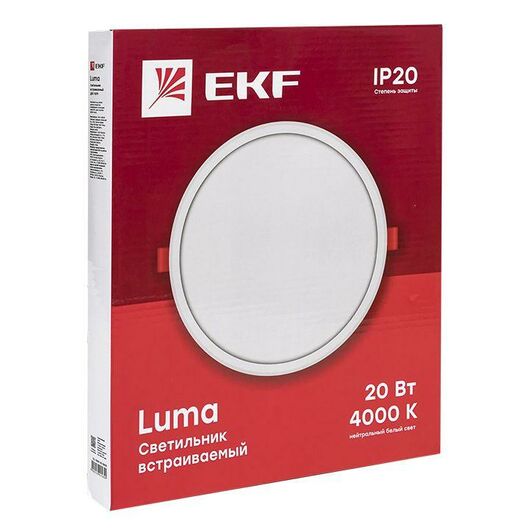 Светильник светодиодный ДВО 1010 20Вт 6500К IP20 встраив. Basic EKF DLL-1010-20-6500 • Купить по низкой цене в интернет-магазине СМЭК
