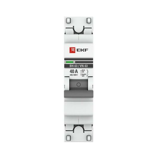 Выключатель нагрузки 1п 40А ВН-63 PROxima EKF SL63-1-40-pro • Купить по низкой цене в интернет-магазине СМЭК