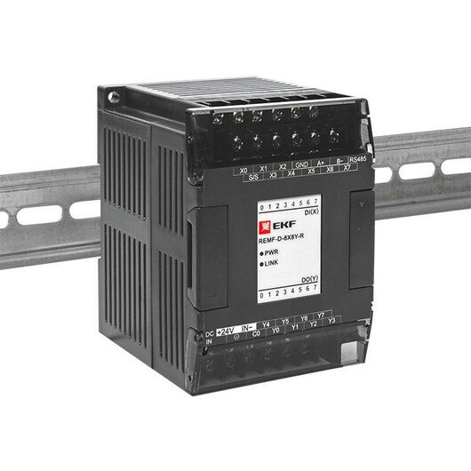 Модуль дискретного в/в REMF 8/8 PRO-Logic EKF REMF-D-8X8Y-R, изображение 5 • Купить по низкой цене в интернет-магазине СМЭК