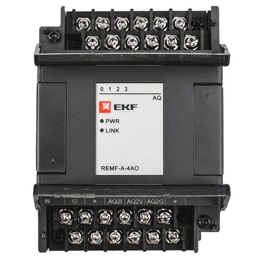 Модуль аналогового вывода REMF 4 PRO-Logic EKF REMF-A-4AO, изображение 6 • Купить по низкой цене в интернет-магазине СМЭК