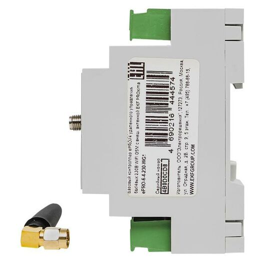 Контроллер базовый ePRO 24 удаленного управления 6вх/4вых 230В WiFi GSM с внешней антенной PROxima EKF ePRO-6-4-230-WG1, изображение 2 • Купить по низкой цене в интернет-магазине СМЭК