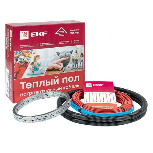 Комплект "Теплый пол" (кабель) 1500Вт 100м 10.0кв.м EKF nk-1500, изображение 3 • Купить по низкой цене в интернет-магазине СМЭК