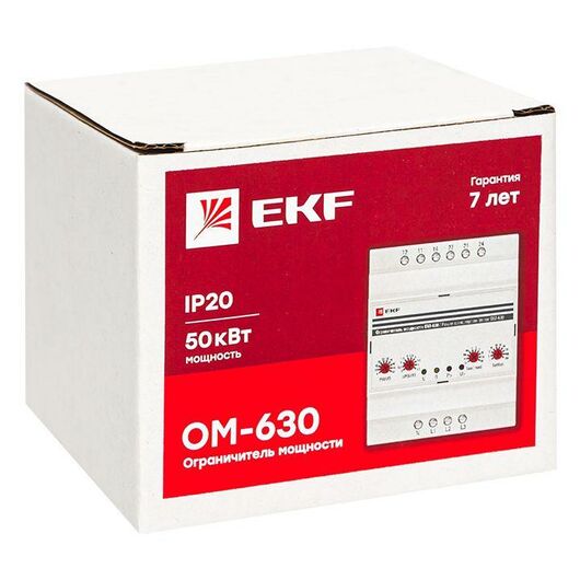 Ограничитель мощности 3ф ОМ-630 PROxima EKF rel-pl-630, изображение 4 • Купить по низкой цене в интернет-магазине СМЭК
