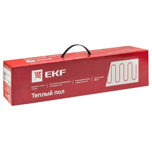 Комплект "Теплый пол" (мат) двухжил. "Уют" 2.5кв.м 375Вт PROxima EKF nm2-375-2.5, изображение 4 • Купить по низкой цене в интернет-магазине СМЭК