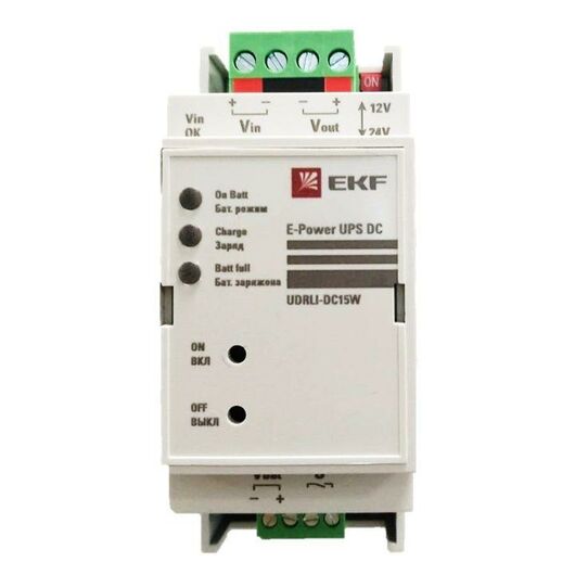 Источник бесперебойного питания постоянного тока E-Power UPS DC -15W 12/24В 3600мАч EKF UDRLi-DC15W, изображение 2 • Купить по низкой цене в интернет-магазине СМЭК