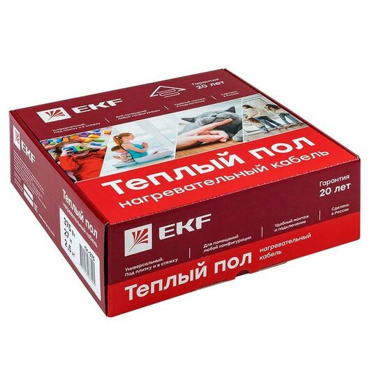 Комплект "Теплый пол" (кабель) 2250Вт 152м 15кв.м PROxima EKF nk-2250, изображение 5 • Купить по низкой цене в интернет-магазине СМЭК