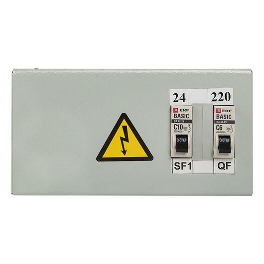 Ящик с понижающим трансформатором ЯТП 0.25 220/24В (2 авт. выкл.) Basic EKF yatp0.25-220/24v-2a, изображение 2 • Купить по низкой цене в интернет-магазине СМЭК