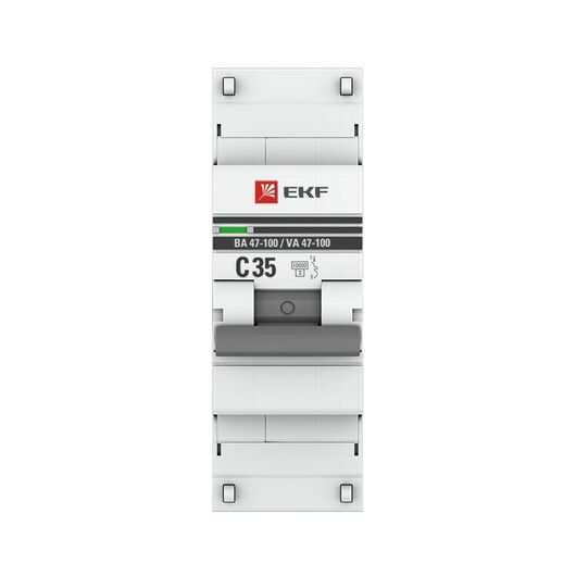 Выключатель автоматический модульный 1п C 35А 10кА ВА 47-100 PROxima EKF mcb47100-1-35C-pro, изображение 4 • Купить по низкой цене в интернет-магазине СМЭК