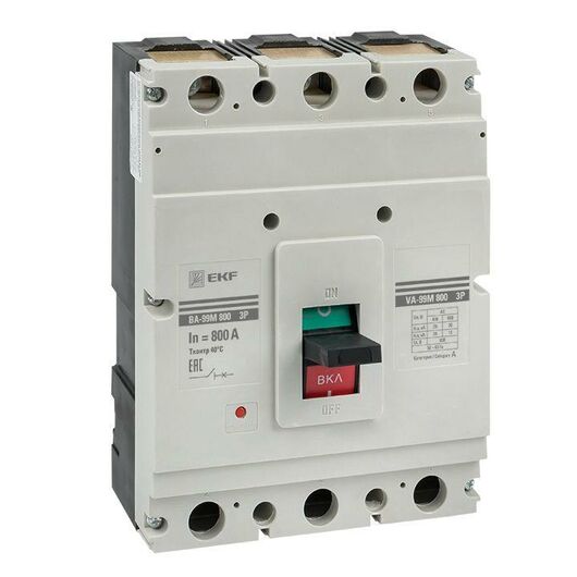 Выключатель автоматический 3п 800/800А 50кА ВА-99М PROxima EKF mccb99-800-800m, изображение 2 • Купить по низкой цене в интернет-магазине СМЭК
