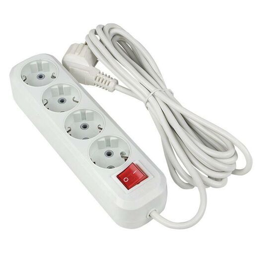 Удлинитель 4х5м с заземл. 16А IP20 Эксперт 3.5кВт ПВС 3х1 с выкл. PROxima EKF UBA16-310-4-05i, изображение 4 • Купить по низкой цене в интернет-магазине СМЭК