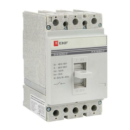 Выключатель нагрузки 3п ВН-99 250/250А EKF sl99-250-250, изображение 2 • Купить по низкой цене в интернет-магазине СМЭК