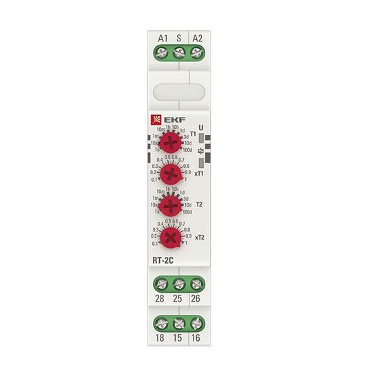 Реле времени RT-2C 12-240В 2 регулир. порога времени 2 исп. конт. PROxima EKF rt-2c-12-240, изображение 2 • Купить по низкой цене в интернет-магазине СМЭК