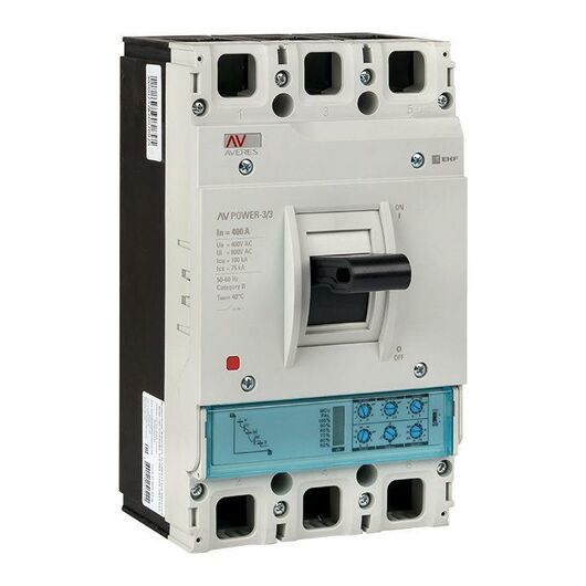 Выключатель автоматический 3п 400А 50кА AV POWER-3/3 ETU2.0 AVERES EKF mccb-33-400-2.0-av, изображение 2 • Купить по низкой цене в интернет-магазине СМЭК