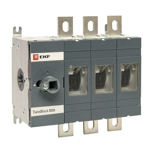 Рубильник 3п 800А без рукоятки управления TwinBlock PROxima EKF tb-s-800-3p, изображение 2 • Купить по низкой цене в интернет-магазине СМЭК