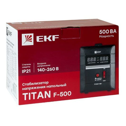 Стабилизатор напряжения напольный 0.5кВт PROxima EKF stab-f-500, изображение 2 • Купить по низкой цене в интернет-магазине СМЭК