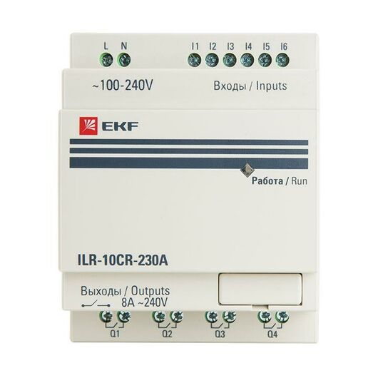 Реле программируемое 10 входов/выходов 230В PRO-Relay PROxima EKF ILR-10CR-230A • Купить по низкой цене в интернет-магазине СМЭК