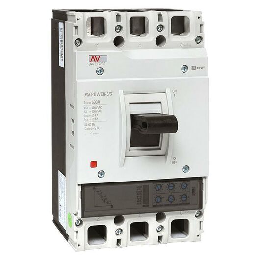 Выключатель автоматический 3п 630А 50кА AV POWER-3/3 ETU2.0 AVERES EKF mccb-33-630-2.0-av, изображение 2 • Купить по низкой цене в интернет-магазине СМЭК