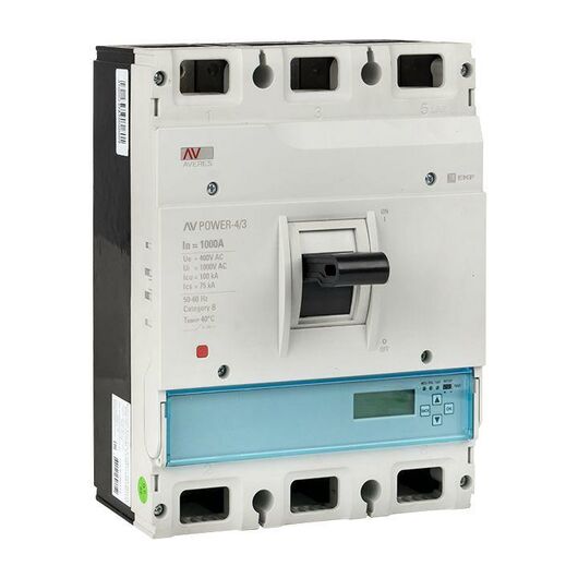 Выключатель автоматический 1000А 100кА AV POWER-4/3 ETU6.0 AVERES EKF mccb-43-1000H-6.0-av, изображение 2 • Купить по низкой цене в интернет-магазине СМЭК