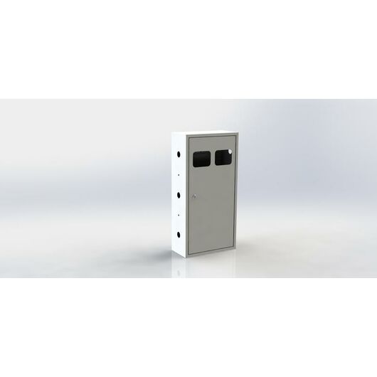 Щит ЯУР на 2 счетчика с двумя DIN-рейками (600х300х150) Basic EKF uerm-din-600-2, изображение 3 • Купить по низкой цене в интернет-магазине СМЭК