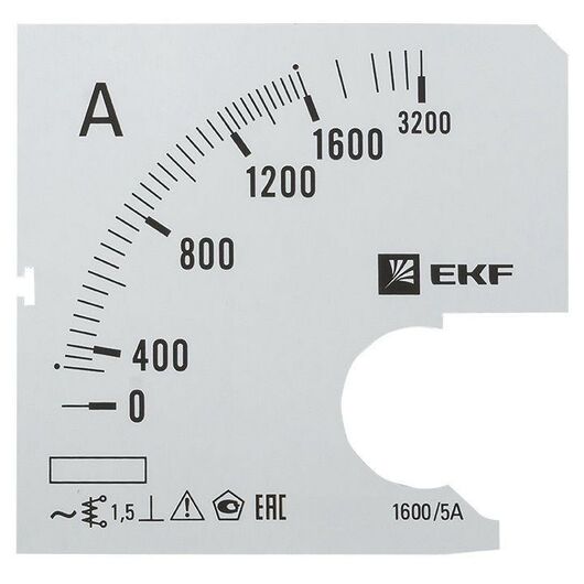 Шкала сменная для A721 1600/5А-1.5 PROxima EKF s-a721-1600 • Купить по низкой цене в интернет-магазине СМЭК