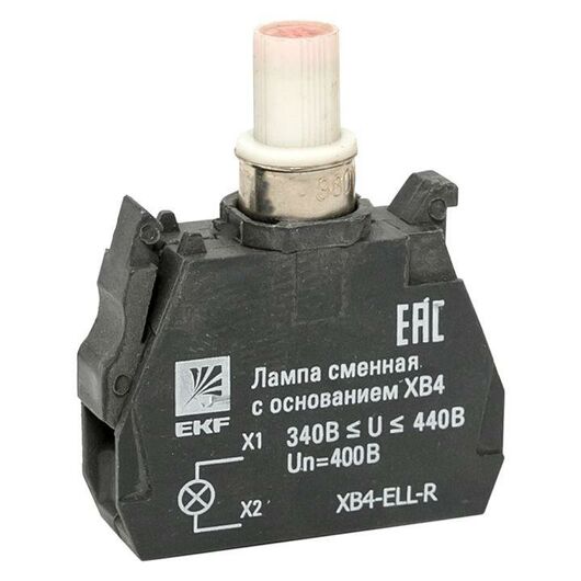 Лампа сменная с основанием XB4 красн. 400В PROxima EKF XB4-ELL-R, изображение 2 • Купить по низкой цене в интернет-магазине СМЭК