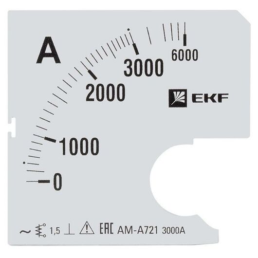 Шкала сменная для A721 3000/5А-1.5 PROxima EKF s-a721-3000 • Купить по низкой цене в интернет-магазине СМЭК