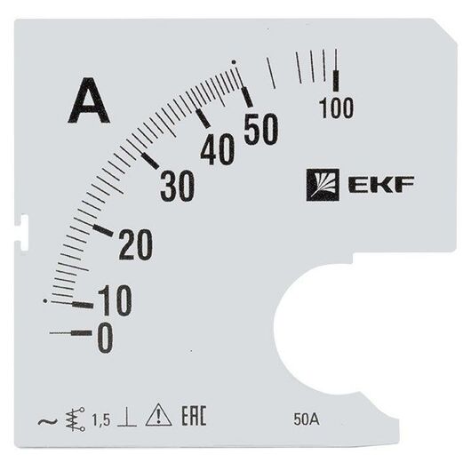 Шкала сменная для A961 50/5А-1.5 PROxima EKF s-a961-50 • Купить по низкой цене в интернет-магазине СМЭК
