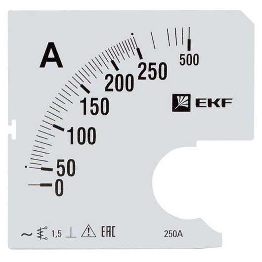 Шкала сменная для A961 250/5А-1.5 PROxima EKF s-a961-250 • Купить по низкой цене в интернет-магазине СМЭК