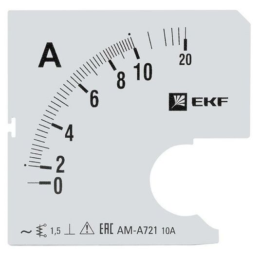 Шкала сменная для A721 10/5А-1.5 PROxima EKF s-a721-10 • Купить по низкой цене в интернет-магазине СМЭК