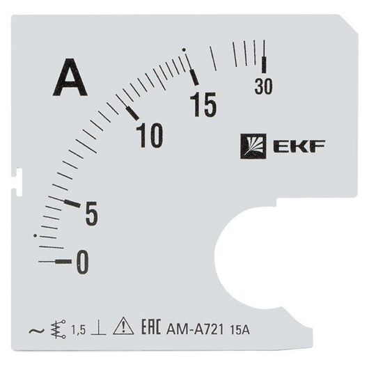 Шкала сменная для A721 15/5А-1.5 PROxima EKF s-a721-15 • Купить по низкой цене в интернет-магазине СМЭК