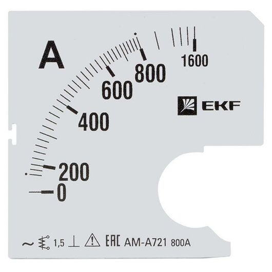 Шкала сменная для A721 800/5А-1.5 PROxima EKF s-a721-800 • Купить по низкой цене в интернет-магазине СМЭК