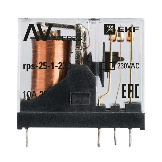 Реле промежуточное РП slim 25/1 10A 230В AC AVERES EKF rps-25-1-230, изображение 2 • Купить по низкой цене в интернет-магазине СМЭК
