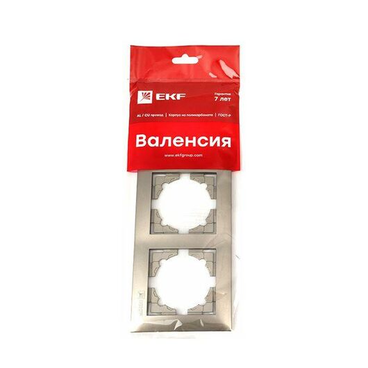 Рамка 3-м Валенсия кашемир EKF EWM-G-303-40, изображение 2 • Купить по низкой цене в интернет-магазине СМЭК