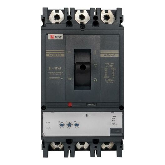 Выключатель автоматический 3п 630/315А 45кА ВА-99C Compact NS PROxima EKF mccb99c-630-315, изображение 3 • Купить по низкой цене в интернет-магазине СМЭК