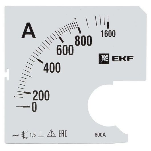 Шкала сменная для A961 800/5А-1.5 PROxima EKF s-a961-800 • Купить по низкой цене в интернет-магазине СМЭК