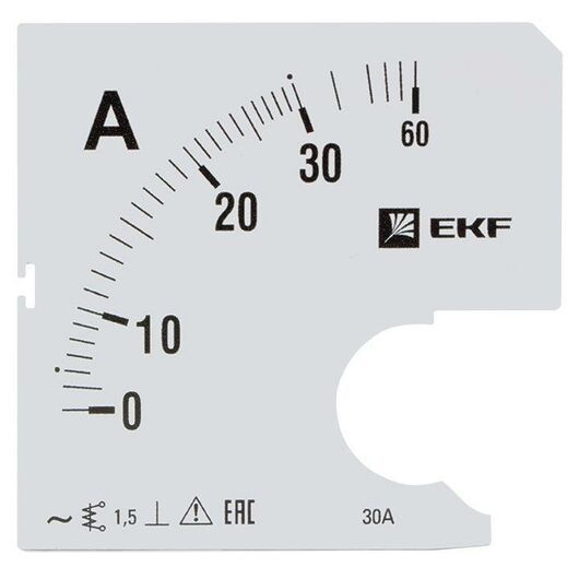 Шкала сменная для A961 30/5А-1.5 PROxima EKF s-a961-30 • Купить по низкой цене в интернет-магазине СМЭК