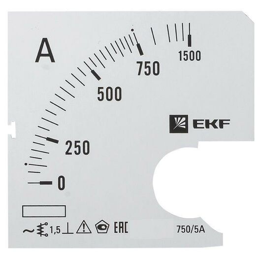 Шкала сменная для A961 750/5А-1.5 PROxima EKF s-a961-750 • Купить по низкой цене в интернет-магазине СМЭК