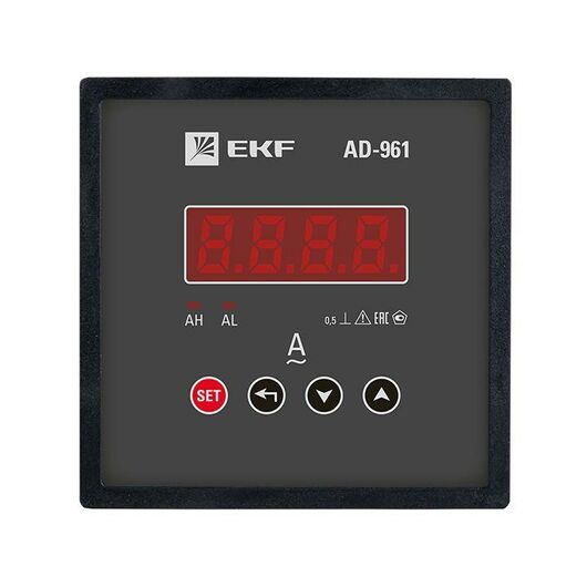 Амперметр цифровой AD-961 1ф на панель 96х96 EKF ad-961, изображение 3 • Купить по низкой цене в интернет-магазине СМЭК