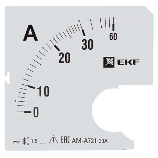 Шкала сменная для A721 30/5А-1.5 PROxima EKF s-a721-30 • Купить по низкой цене в интернет-магазине СМЭК