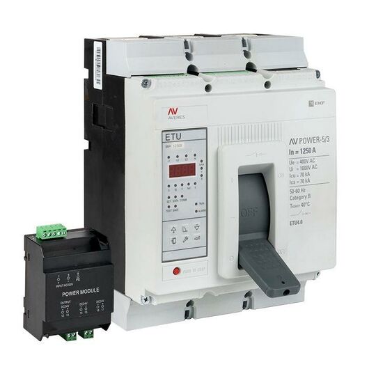Выключатель автоматический 1250А 70кА AV POWER-5/3 ETU4.2 AVERES EKF mccb-53-1250M-4.2-av • Купить по низкой цене в интернет-магазине СМЭК