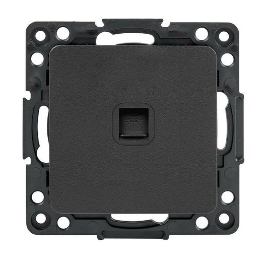 Розетка телефонная 1-м Стокгольм механизм черн. PROxima EKF EZT01-034-10, изображение 2 • Купить по низкой цене в интернет-магазине СМЭК