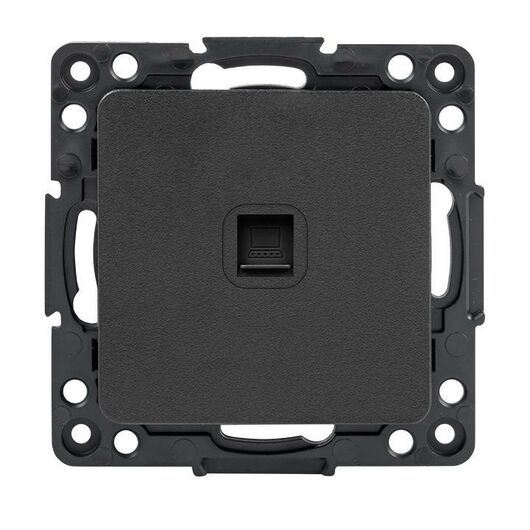 Розетка компьютерная 1-м Стокгольм RJ45 механизм черн. PROxima EKF EZK01-035-10 • Купить по низкой цене в интернет-магазине СМЭК