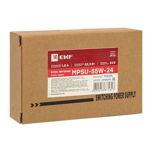 Блок питания 24В с функцией ИБП MPSu-55W-24 PROxima EKF mpsu-55w-24, изображение 5 • Купить по низкой цене в интернет-магазине СМЭК