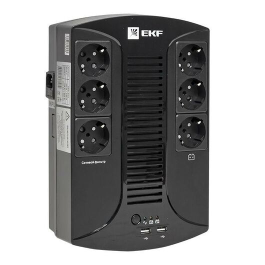 Источник бесперебойного питания линейно-интерактивный E-Power Home 800ВА PROxima EKF SSW-800, изображение 4 • Купить по низкой цене в интернет-магазине СМЭК