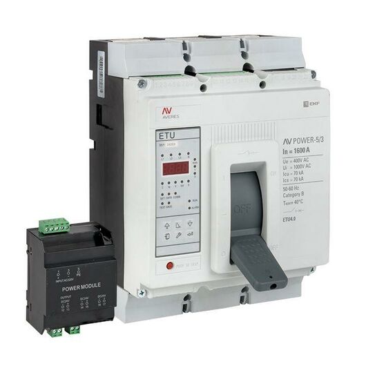 Выключатель автоматический 1600А 70кА AV POWER-5/3 ETU4.2 AVERES EKF mccb-53-1600M-4.2-av • Купить по низкой цене в интернет-магазине СМЭК