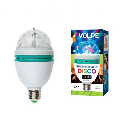 Купить Светодиодный светильник-проектор ULI-Q301 03W/RGB/E27 WHITE в интернет-магазине СМЭК