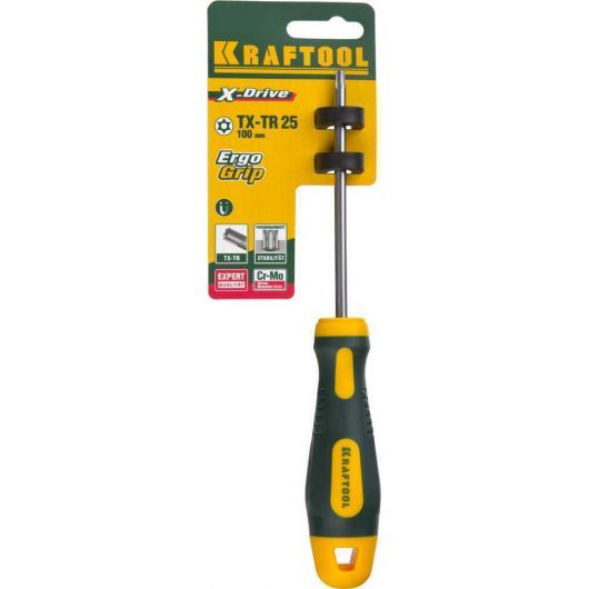 KRAFTOOL Х-Drive TX HOLE25x100 отвертка, 250077-25-100, изображение 5 • Купить по низкой цене в интернет-магазине СМЭК