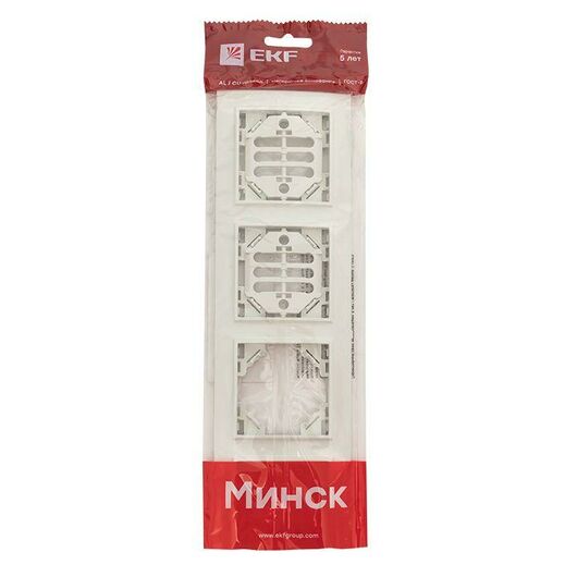 Рамка 4-м Минск горизонтальная бел. Basic EKF ERM-G-304-10 • Купить по низкой цене в интернет-магазине СМЭК