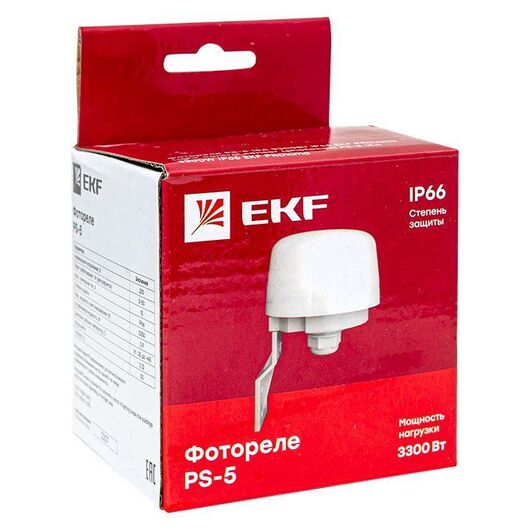 Фотореле PS-5 15А 3300Вт IP66 PROxima EKF fr-ps-5-15, изображение 6 • Купить по низкой цене в интернет-магазине СМЭК