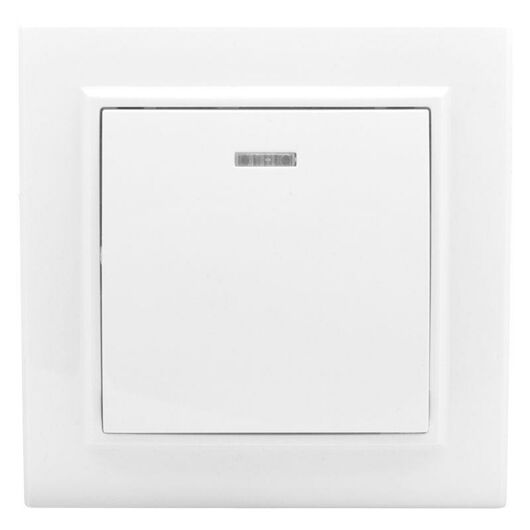 Выключатель 1-кл. СП Минск 10А IP20 с индикатором бел. Basic EKF ERV10-121-10, изображение 3 • Купить по низкой цене в интернет-магазине СМЭК